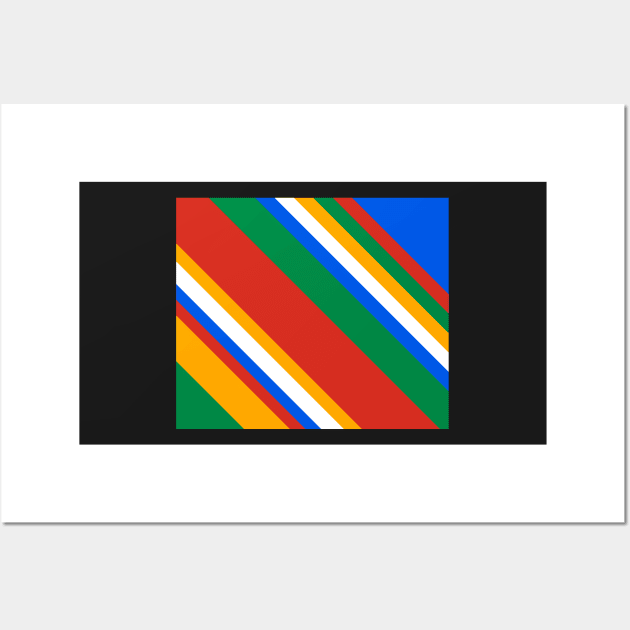 Magnificent Slanting Stripes Wall Art by TheArtism